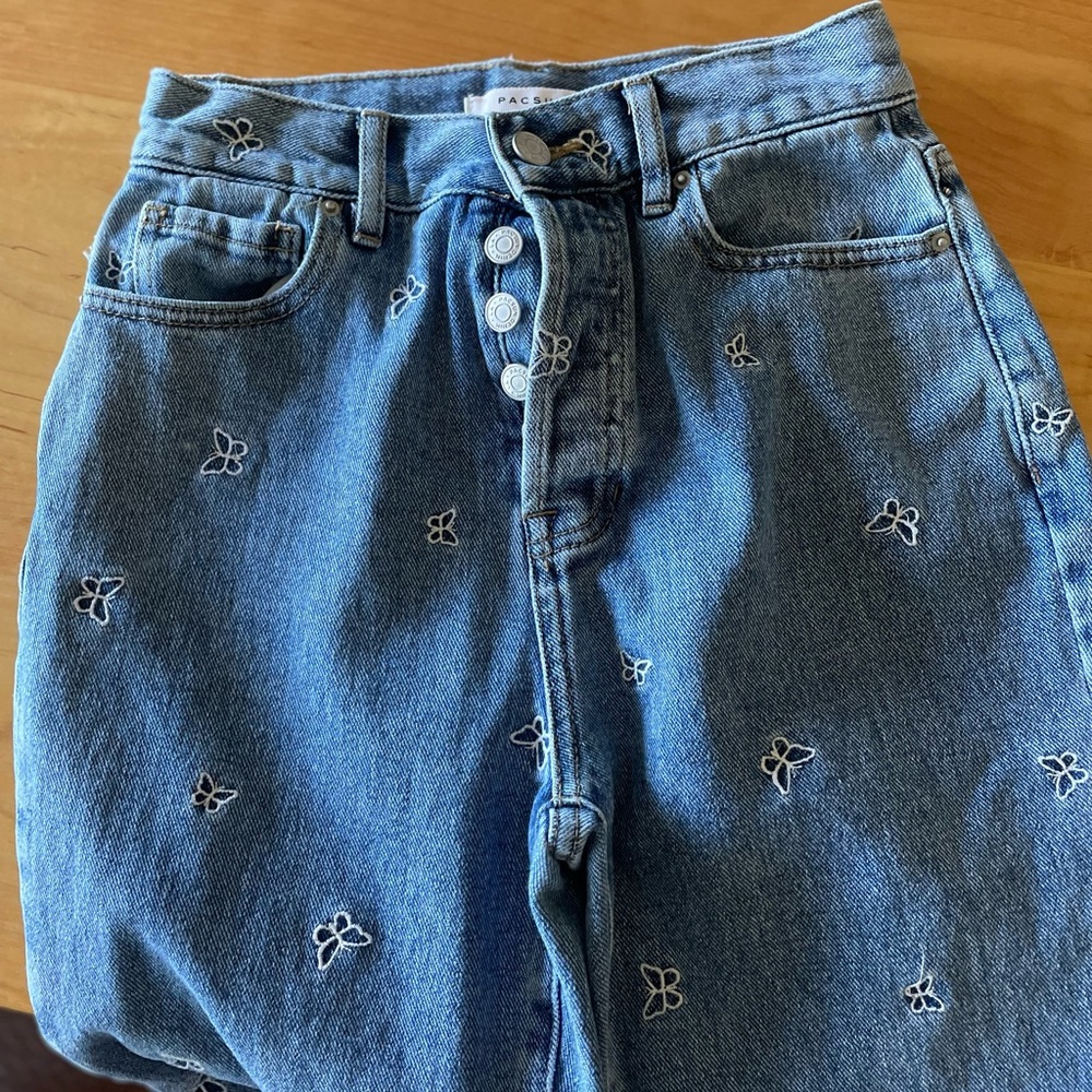pacsun butterfly jeans